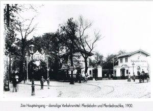 Historische Aufnahme des Zoo-Haupteingangs um 1900