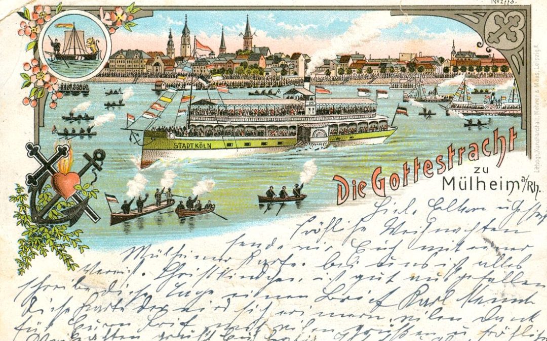 Postkarte zur Schiffsprozession