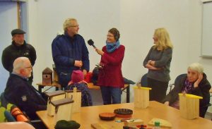 Herr Geske, Fr. Schultze, H. Ehlers b. Interview mit Fr. Krüger (Foto: uso)